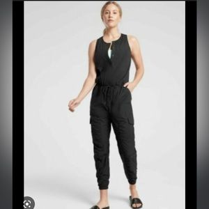 Athleta black canopy parachute romper